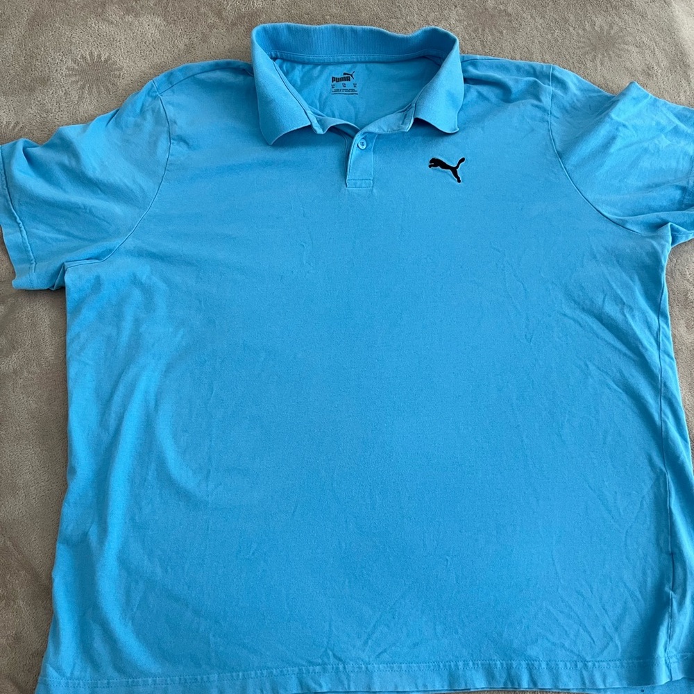 Puma Light Blue Polo Shirt